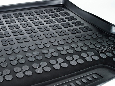 Резиновый коврик в багажник Citroen C1 c 2005 - 2014 года выпуска (мягкий, премиум-качество)