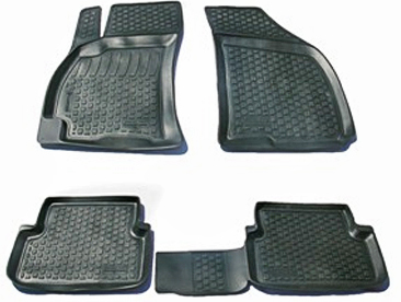 Резиновые коврики (полимерные автоковрики) для ЗАЗ Lanos седан с 2009 - ...