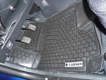 Резиновые коврики (полимерные автоковрики) для Hyundai Getz GL/GLS с 2003 - ...