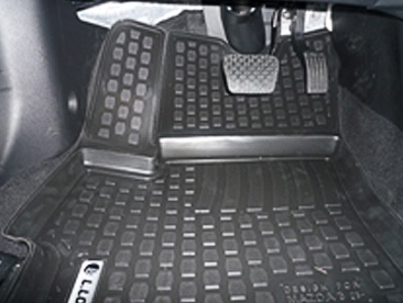 Резиновые коврики (полимерные автоковрики) для Mazda 3 седан с 2003 - ...