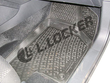 Резиновые коврики (полимерные автоковрики) для Volkswagen JETTA V (2005-2010) гг