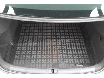 Резиновый коврик в багажник Citroen DS5 с 2012 г. в. (мягкий, премиум-качество)