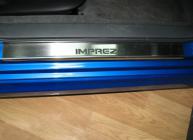Накладки на пороги Subaru Impreza (с 2007г. выпуска)