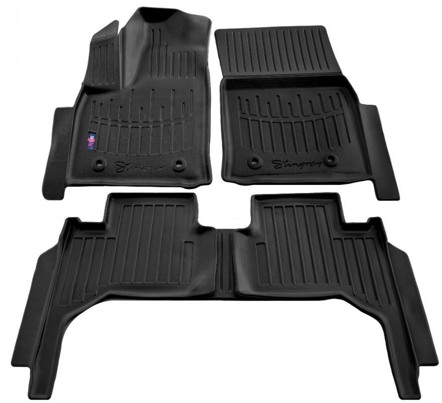 Резиновые (с высоким бортиком) коврики Toyota Land Cruiser 300