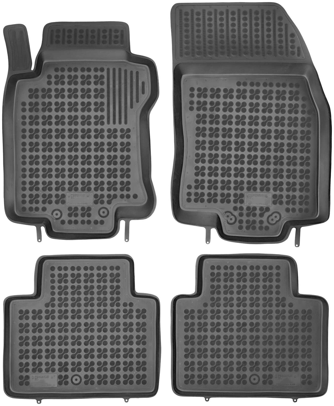 Резиновые коврики в салон Nissan X-Trail (кузов T32) c 2014 г. выпуска