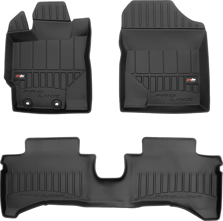 Резиновые коврики Toyota Yaris III гибрид (с 2010 по 2020 г.в.), премиум-качество