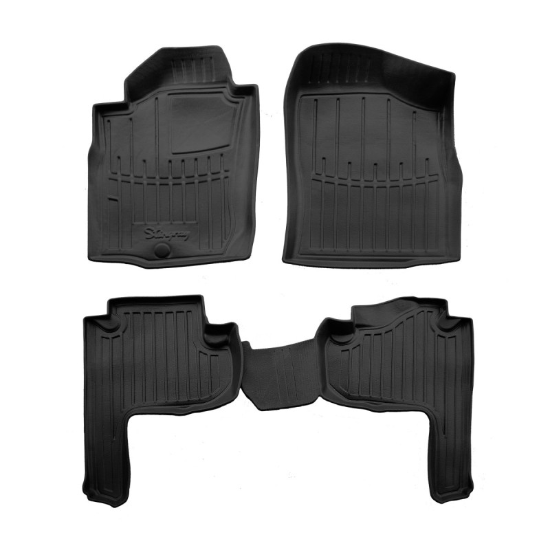 Резиновые коврики (с высоким бортиком) Toyota Land Cruiser Prado 90 (с 1995 по 2002 г. выпуска)