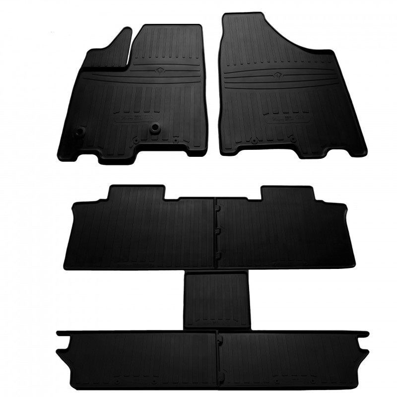 Резиновые коврики Toyota Sienna, 6 мест (с 2011 г.в.)