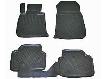 Резиновые коврики (полимерные автоковрики) для BMW 3 серия (E90) седан (2005-2011) гг.