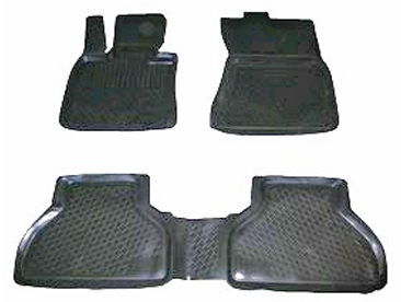 Резиновые коврики (полимерные автоковрики) для BMW 5-серия (E60) седан (2002-2010) гг.