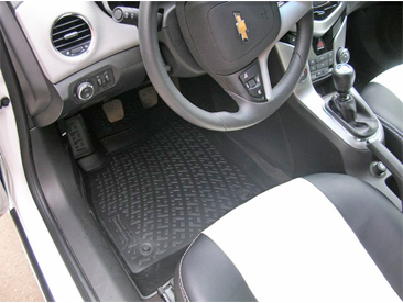 Резиновые коврики (полимерные автоковрики) для Chevrolet Cruze хетчбек с 2012 - ...
