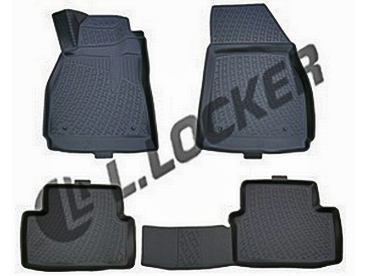 Резиновые коврики (полимерные автоковрики) для Chevrolet Malibu с 2012 - ...