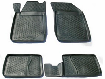 Резиновые коврики (полимерные автоковрики) для Citroen C5 седан с 2008 - ...