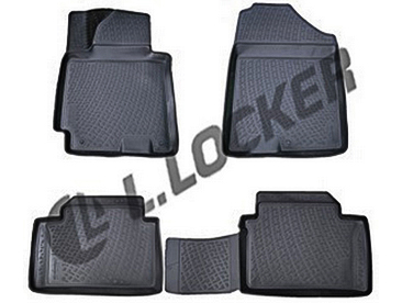 Резиновые коврики (полимерные автоковрики) для Hyundai i30 хетчбек с 2012 - ...