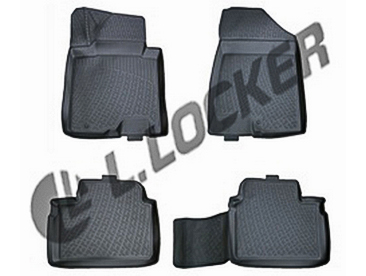 Резиновые коврики (полимерные автоковрики) для Kia Ceed III хетчбек с 2012 - ...
