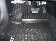 Резиновые коврики (полимерные автоковрики) для Mazda 3 хетчбек с 2003 - ...