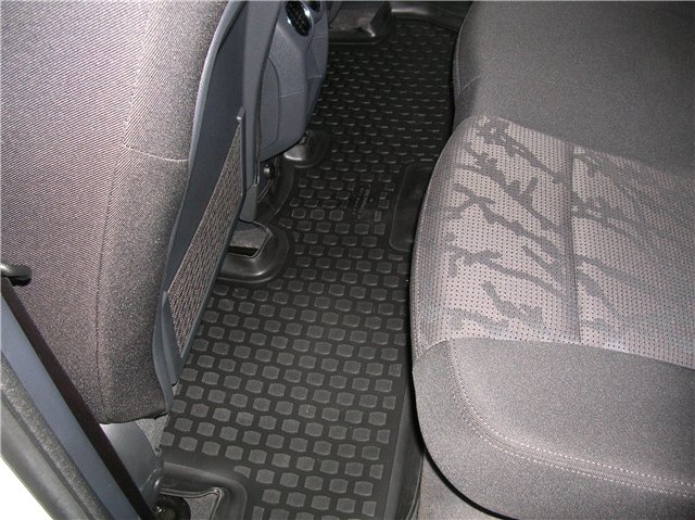 Резиновые коврики (полимерные автоковрики) для Peugeot 4007 с 2007 - ...